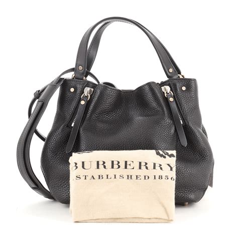 burberry brit leather canvas check small maidstone tote|Bags .